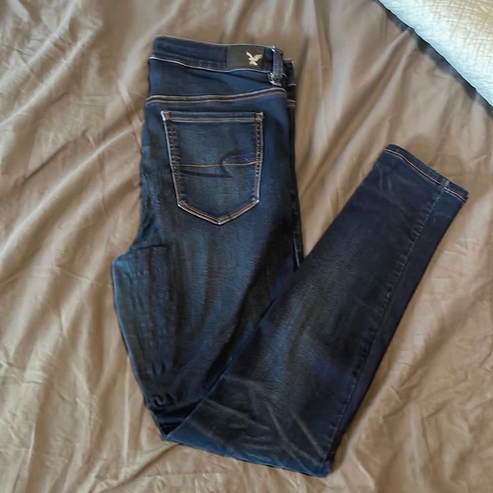 Dark wash jeggings